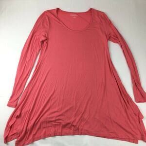 Soft Surroundings Tunic Top Pink Long Sleeve S